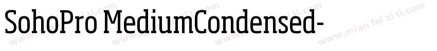 SohoPro MediumCondensed字体转换
